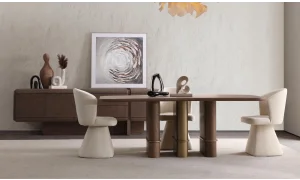 Edra Ceviz Yemek Odası Takımı