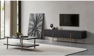 Monolit İsli Meşe Tv Sehpası