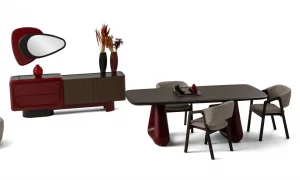 Bordeaux Yemek Odası Takımı