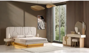 Ada Meşe Yatak Odası Takımı