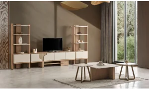 Ada Meşe Yemek Odası Takımı