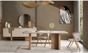 Ada Meşe Yemek Odası Takımı