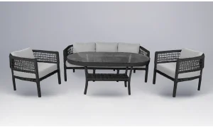 Ağva Rattan Antrasit Bahçe ve Balkon Takımı