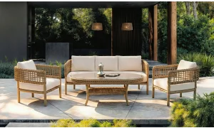 Ağva Rattan Camel Bahçe ve Balkon Takımı