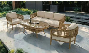 Ağva Rattan Camel Bahçe ve Balkon Takımı