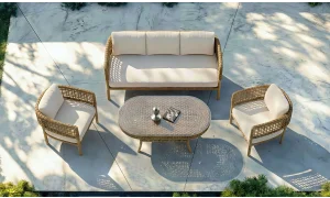 Ağva Rattan Camel Bahçe ve Balkon Takımı
