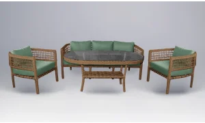 Ağva Rattan Kahve Bahçe ve Balkon Takımı