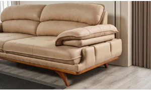 Akra Açık Kahve 3lü Koltuk