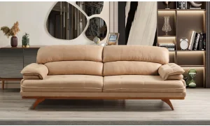 Akra Açık Kahve 3lü Koltuk