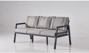 Alanya Plus Antrasit Üçlü Bahçe ve Balkon Takımı