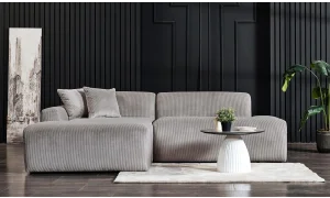 Anka Dinlenmeli Köşe Koltuk Takımı (Gri)