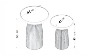 Antrasit 3lü Mantar Sehpa