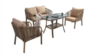 Artemis Bahçe ve Balkon Takımı (Açık Kahve - İkili)