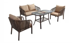 Artemis Bahçe ve Balkon Takımı (Kahve - İkili)