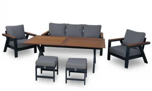 Arven Plus İroko Bahçe ve Balkon Takımı (Antrasit)