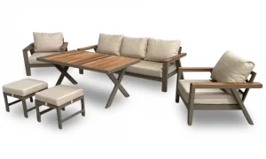 Arven Plus İroko Bahçe ve Balkon Takımı (Antrasit)