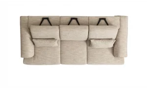 Aston 3lü Koltuk (Krem)