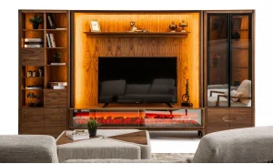 Ottoman Şömineli Tv Ünitesi