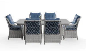 Ayder Rattan Beyaz 6 Kişilik Bahçe ve Balkon Takımı