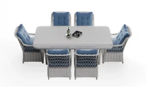 Ayder Rattan Beyaz 6 Kişilik Bahçe ve Balkon Takımı