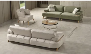 Banco Patty 3lü Yeşil Koltuk