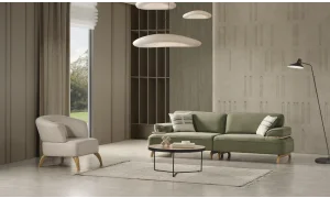 Banco Patty 3lü Yeşil Koltuk