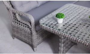 Benin Bahçe ve Balkon Köşe Takımı (Stone)