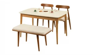 Bergamo Mutfak Masası (Krem)