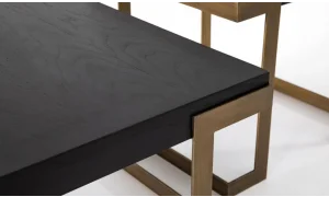 Bogota Orta Sehpa Seti (Siyah)