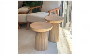 Bohem Mantar Yan Sehpa (50x41 cm)