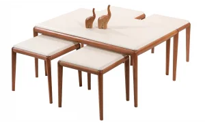 Bolivia Ceviz Krem Orta Sehpa Seti