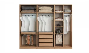 Bronz Ceviz 6 Kapaklı Gardrop