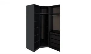 Bronze Antrasit 6 Kapaklı Gardrop