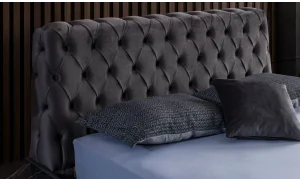 Bronze Antrasit Bazalı Karyola (160x200)