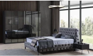 Bronze Antrasit Yatak Odası Takımı