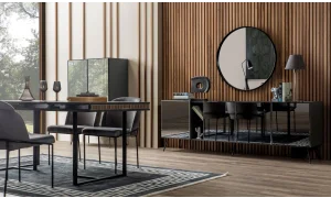 Bronze Antrasit Yemek Odası Takımı