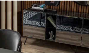 Bronze Antrasit Yemek Odası Takımı