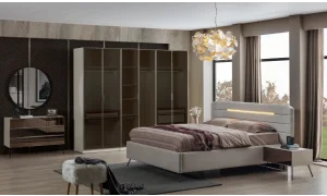 Bronze Aytaşı 6 Kapaklı Gardrop