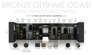Bronze Giyinme Dolabı