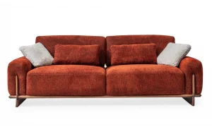 Cadillac Kırmızı 3lü Koltuk