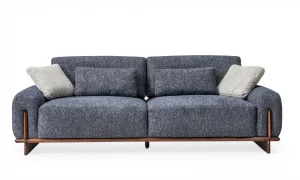 Cadillac Mavi 3lü Koltuk