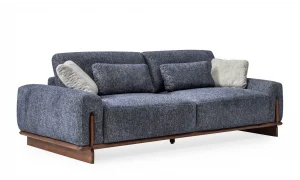 Cadillac Mavi 3lü Koltuk