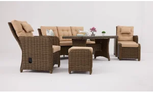 Cakarta Bahçe ve Balkon Takımı (Kahve)