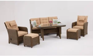 Cakarta Bahçe ve Balkon Takımı (Kahve)