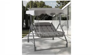 Capri Bed Tenteli Salıncak (Beyaz)