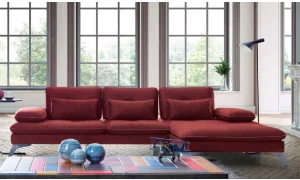 Cento Kırmızı Dinlenmeli Köşe Koltuk Takımı