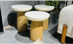 Çift Renk 3lü Mantar Sehpa