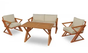 Cross Mini İroko Bahçe ve Balkon Takımı (Capy)