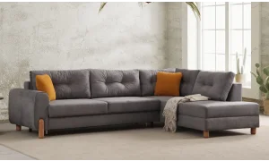 Cunda Antrasit Köşe Koltuk Takımı