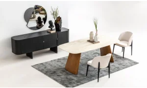 Delta Yemek Odası Takımı (Antrasit-Meşe)